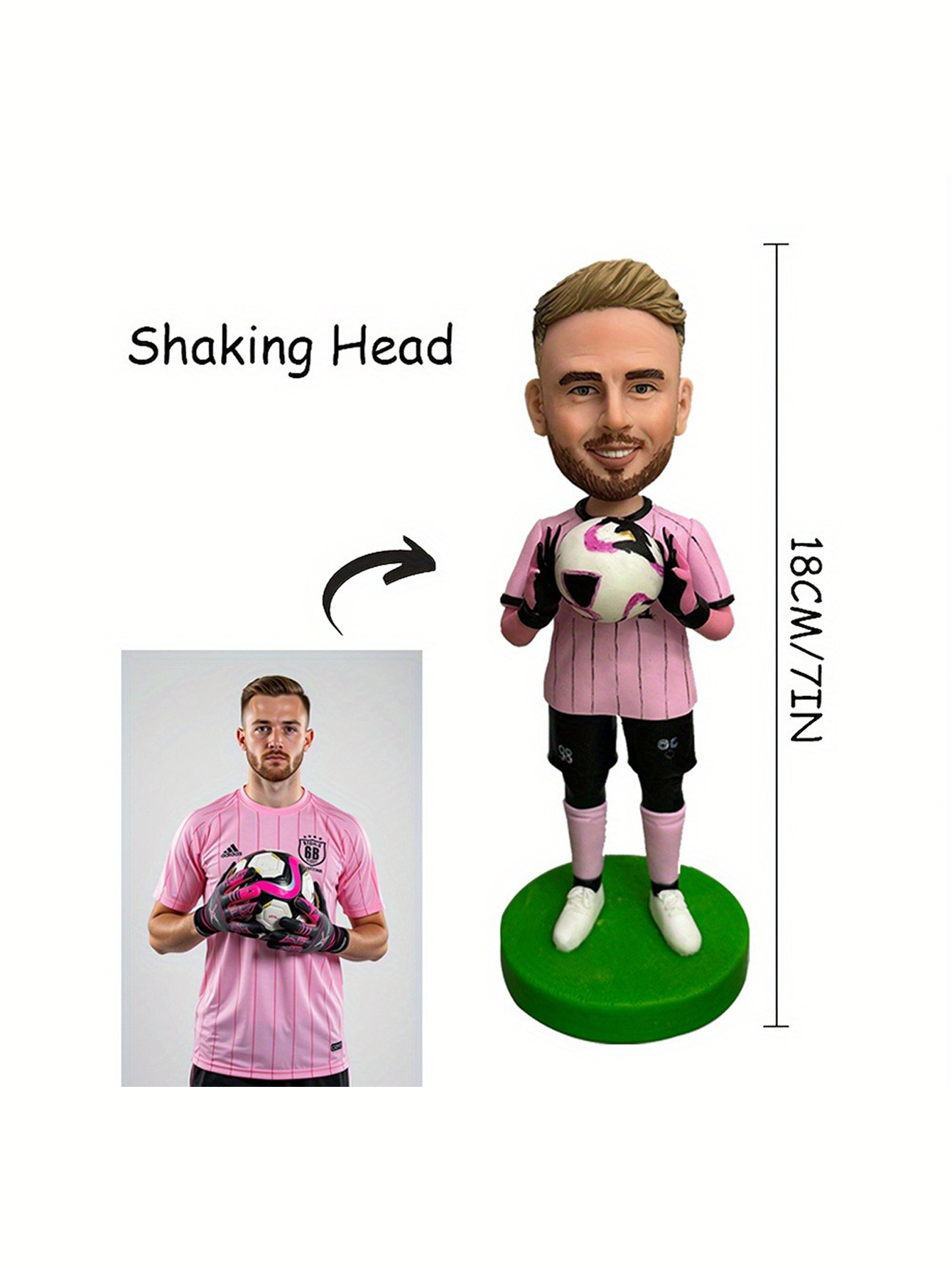 Customizable bobblehead dolls in adorable cartoon style Clay figurines